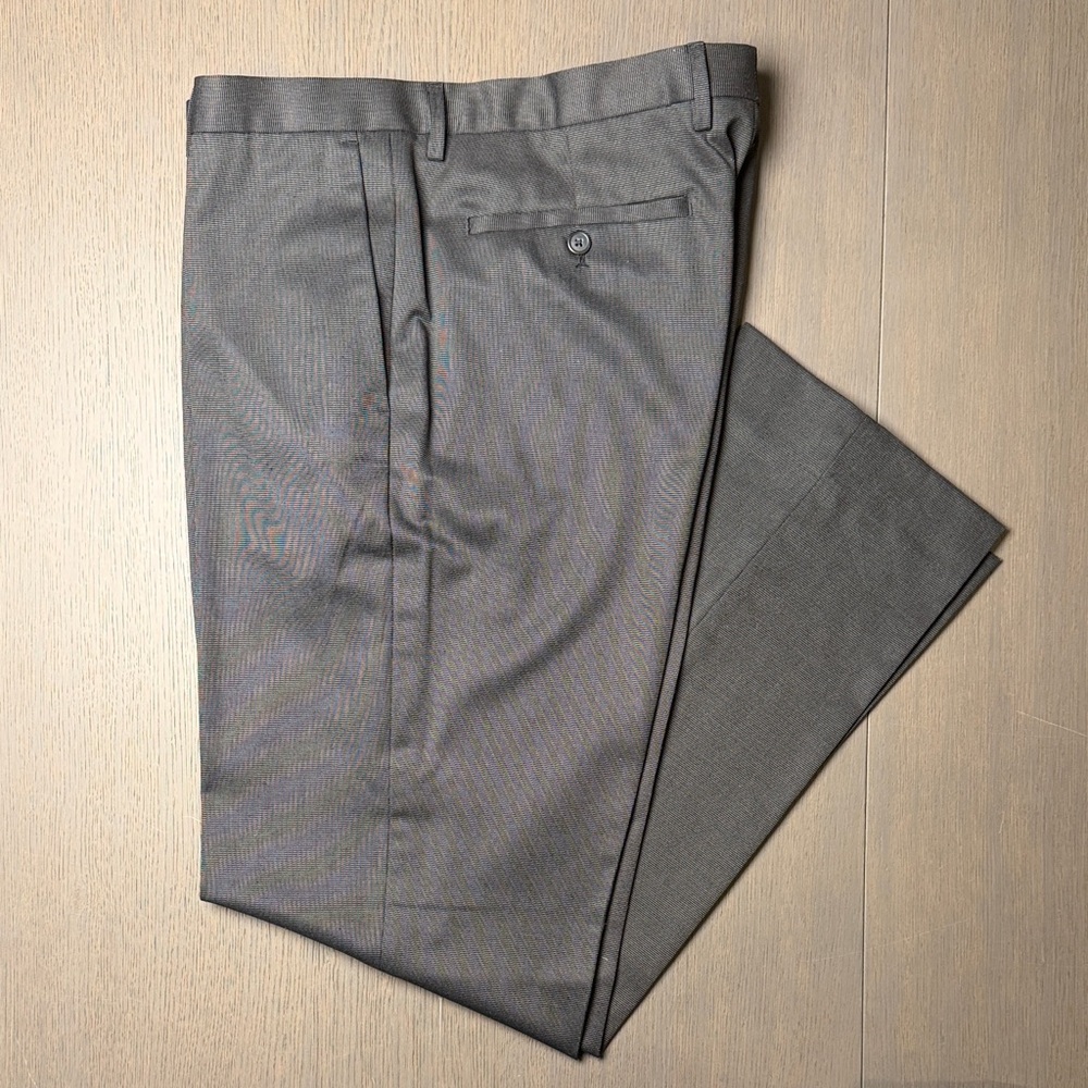 Banana Republic Non-Iron Modern Slim Fit Charcoal Trousers
